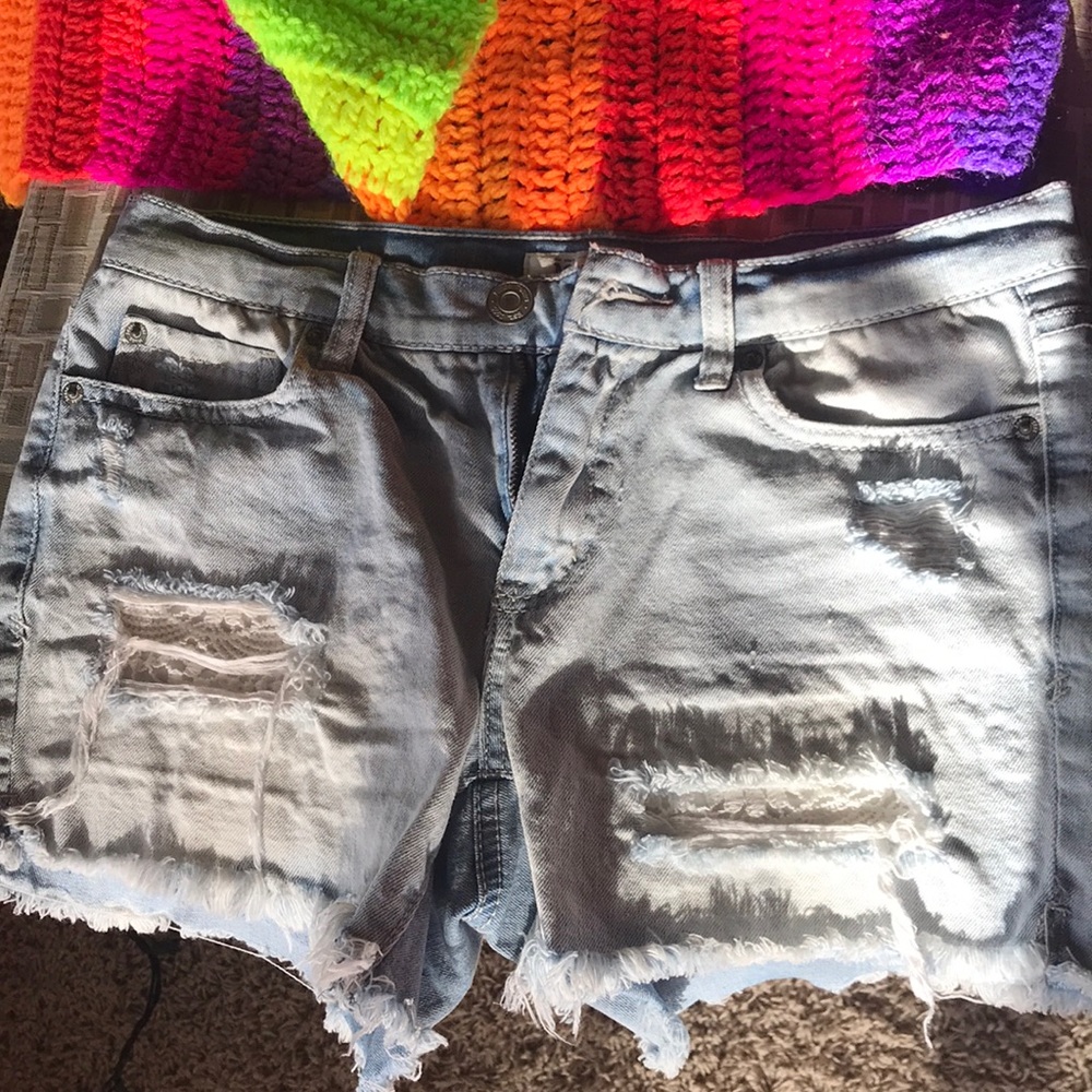 Mudd Distressed Jean Shorts